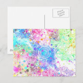 Met de hand getrokken waterverven voor het ontwerp briefkaart (Voorkant / Achterkant)