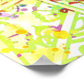 Met de hand getrokken waterverven voor het ontwerp poster (Hoek)