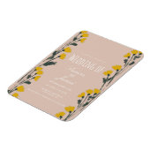 Met de hand getrokken wilde flora botanische tinta magneet (Linkerzijde)