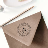 Met de hand getrokken Wreath | Aangepast retouradr Rubberstempel