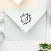 Met de hand getrokken Wreath | Aangepast retouradr Rubberstempel