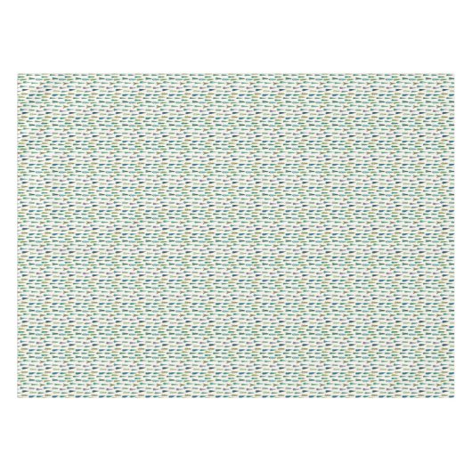 Met de hand geverfde kerstbomen met Waterverf Tafelkleed (Voorkant (Horizontaal))