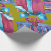 Met de hand geverfde Waterverf cadeaudozen Cadeaupapier (Hoek)