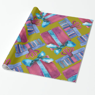 Met de hand geverfde Waterverf cadeaudozen Cadeaupapier