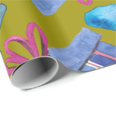 Met de hand geverfde Waterverf cadeaudozen Cadeaupapier (Rol Hoek)