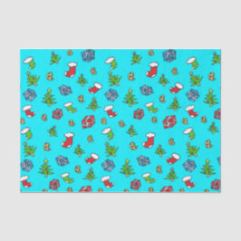 Met de hand ontworpen kerstpapier tissuepapier