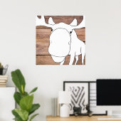 Met de hand ontworpen los Poster voor sluiten (Thuiskantoor)