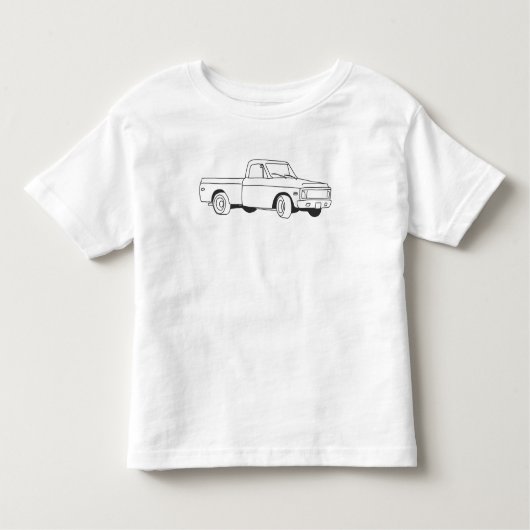 Met de hand opgestelde ophaalwagen Toddler T-Shirt (Voorkant)