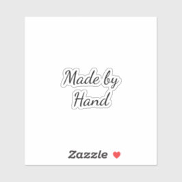  met de hand transparant sticker