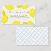 Met de hand uitgeblazen Lemon Blue, alsjeblieft, b Informatiekaartje (Voorkant / Achterkant)