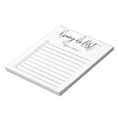 Met de hand uitgelijnde Honing Do List, gepersonal Notitieblok (Linkerzijde)