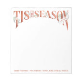 Met de hand uitgereden is het seizoen kerstmis notitieblok (Voorkant)