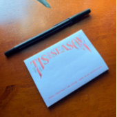 Met de hand uitgereden is het seizoen kerstmis post-it® notes