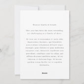 Met de hand uitgetrokken Cutout Wreated Lijst Gray Feestdagenkaart (Achterkant)