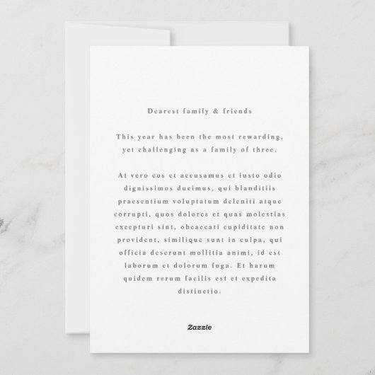 Met de hand uitgetrokken Cutout Wreated Lijst Gray Feestdagenkaart (Achterkant)