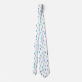 met de hand uitgetrokken geometrische vormen stropdas (Achterkant)