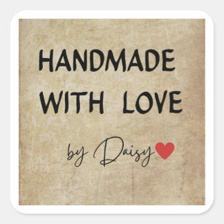Met de Hand van Daisy met Liefde Sticker – Mooie K