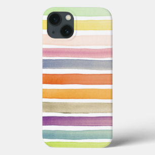 Met de hand van de waterverf geschilderde borstels iPhone 13 hoesje