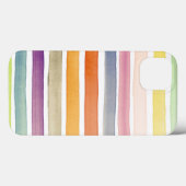 Met de hand van de waterverf geschilderde borstels Case-Mate iPhone case (Achterkant (horizontaal))