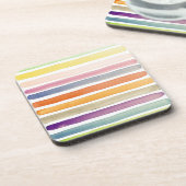 Met de hand van de waterverf geschilderde borstels drankjes onderzetter (Linkerzijde)