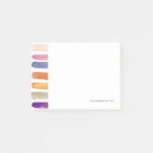 Met de hand van de waterverf geschilderde borstels post-it® notes (Voorkant)