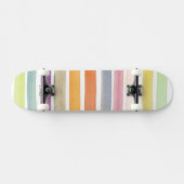 Met de hand van de waterverf geschilderde borstels skateboard (Horizontaal)