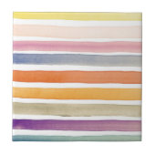 Met de hand van de waterverf geschilderde borstels tegeltje (Voorkant)