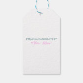 Met de Hand van Liefde - Hartvormige Draad & Vlind Cadeaulabel (Achterkant)