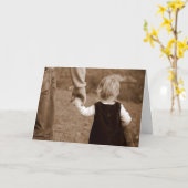 Met de hand van papa Vaderdag Kaart (Gele Bloem)