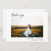 Met de hand-verlichte de Foto's & Bedankt van het  (Voorkant / Achterkant)