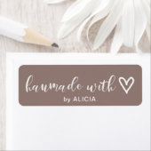 Met de Hand Vervaardigd | Pastel Monogram Label (Insitu)