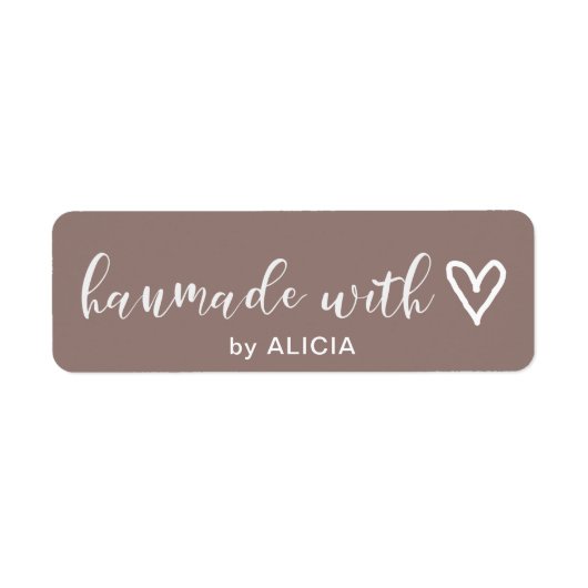 Met de Hand Vervaardigd | Pastel Monogram Label (Voorkant)