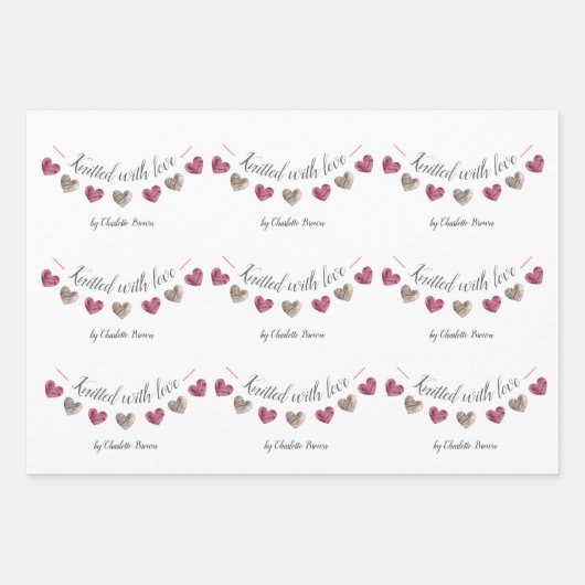 Met de hand vervaardigde cadeaus inpakpapier vel (Voorkant)