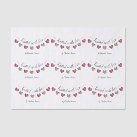 Met de hand vervaardigde cadeaus tissuepapier (Voorkant)