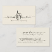 Met de hand vervaardigde glazen Logo flesje Visitekaartje (Voorkant / Achterkant)