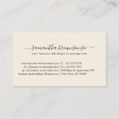 Met de hand vervaardigde glazen Logo flesje Visitekaartje (Achterkant)