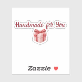 Met de Hand voor Jou Sticker | Cute Gift Packaging