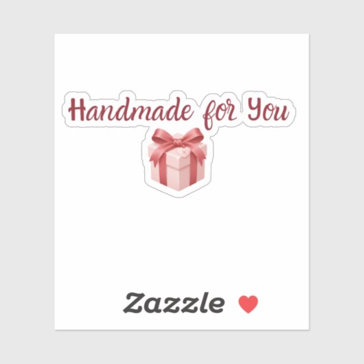 Met de Hand voor Jou Sticker | Cute Gift Packaging (Vel)