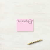 Met de juffrouw Weimaraner-hond kun je het niet ve Post-it® Notes (Op bureau)