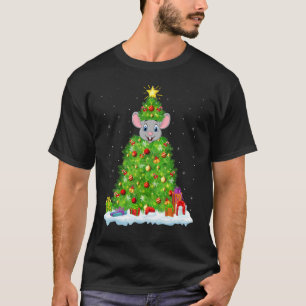 Met de kerstboom met kerstvakanties met kerstmis t-shirt