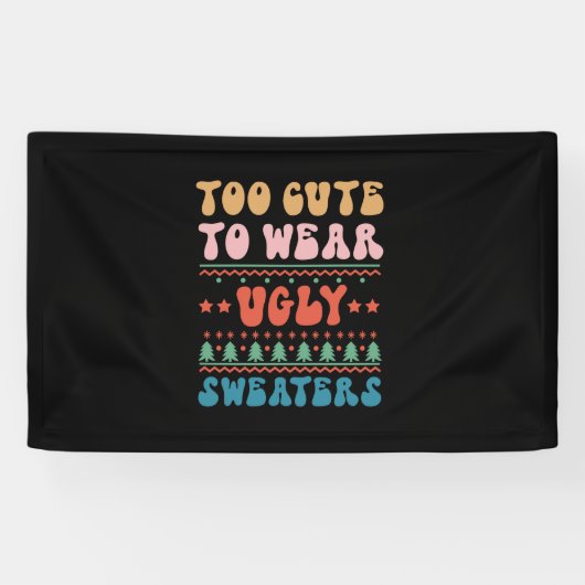 Met de kerstcadeautjes is het te mooi om een lelij spandoek (Horizontaal)