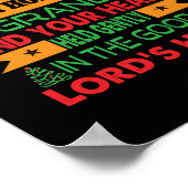 Met de kerstcadeautjes is uw hart warm poster (Hoek)