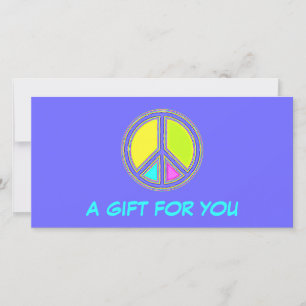 Met de kleuren gevuld PEACE-teken 1