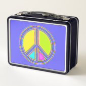 Met de kleuren gevuld PEACE-teken 1 (Achterkant)