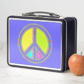 Met de kleuren gevuld PEACE-teken 1 (In situ)