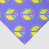 Met de kleuren gevuld PEACE-teken 1 Tissuepapier (Detail)