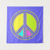 Met de kleuren gevuld PEACE-teken 1