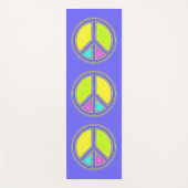 Met de kleuren gevuld PEACE-teken 1 Yogamat (Voorkant)