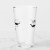 Met de klok mee wordt de illustratie van de cartoo glas (Rechts)