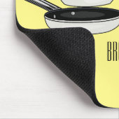 Met de klok mee wordt de illustratie van de cartoo muismat (Hoek)